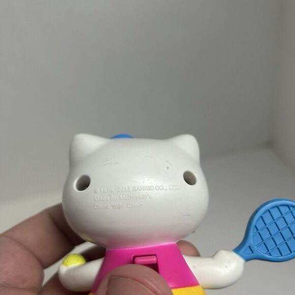 2013 Hello Kitty Loves Playing Tennis 3" McDonald's Action Figure #3 Sanrio - Picture 3 of 4